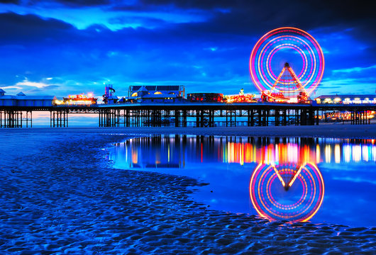 Fototapeta Blackpool seaside resort