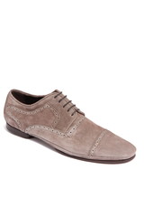 brown suede men shoe