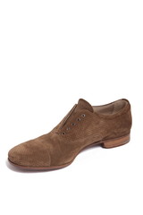 brown suede men shoe