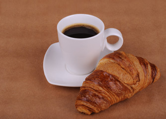 caffee and croissant