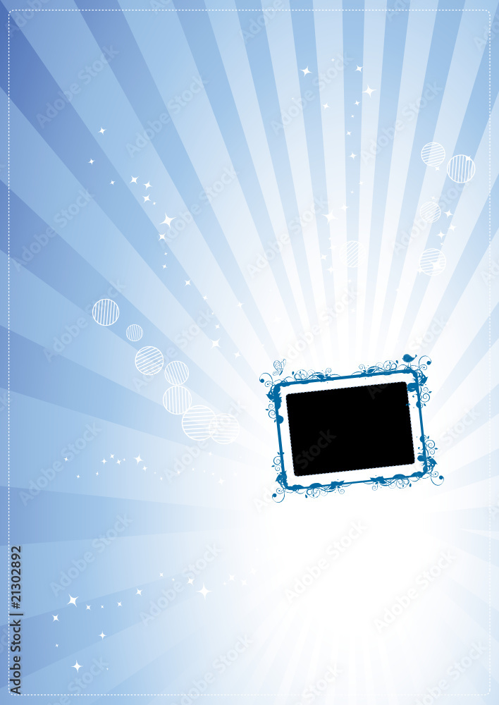 Poster art frame with place for your text and photo