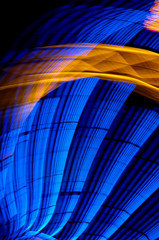 Stage blue and yellow lights