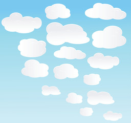 vector background with sky