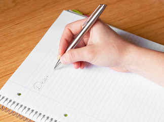 Writing a letter