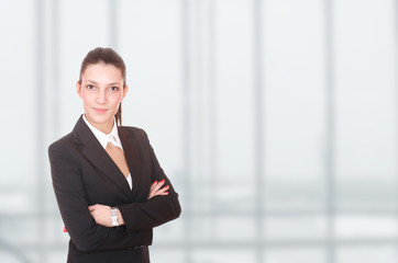 successful businesswoman at office