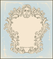 retro heraldry crest