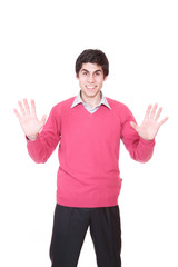 Fototapeta premium Portrait of a smiling young businessman