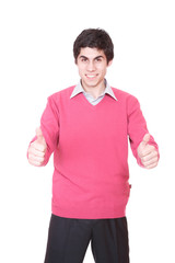 Naklejka premium Portrait of a smiling young businessman