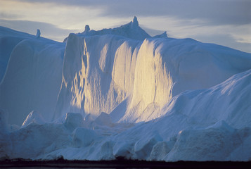 cliffs made of ice