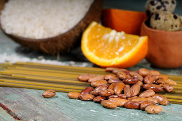 food ingredients studio isolated