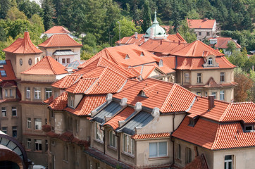Fototapeta na wymiar Toits de Prague