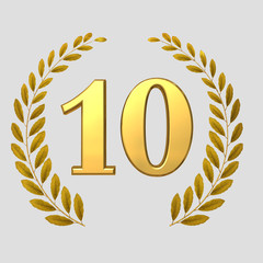 Jubiläum - Lorbeerkranz 10