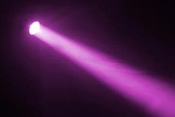 Photo sur Plexiglas Lumière et ombre projecteur violet