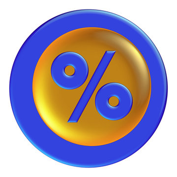 Blue glossy icon
