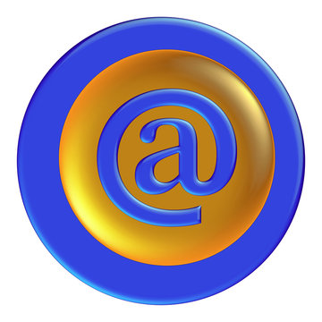 Blue glossy icon