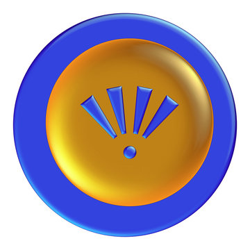 Blue glossy icon