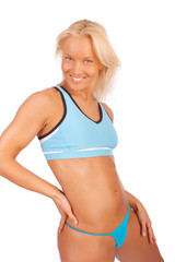 Fototapeta premium smiling model is posing