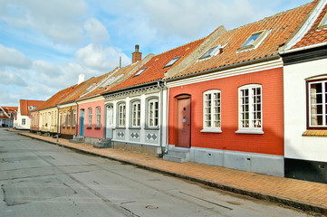 Fototapeta na wymiar Maisons typiques scandinaves