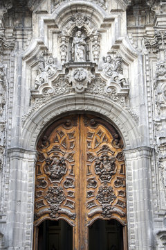 Entrance to a church, Mexico