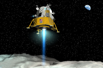 Landung der Apollo Mondfähre