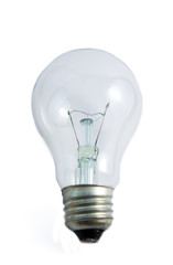 Light bulb isolated on white  background