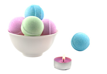 Candle and bath balls