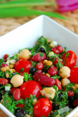 Bean salad full of protein