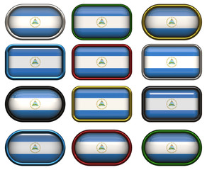 twelve buttons of the Flag of Nicaragua
