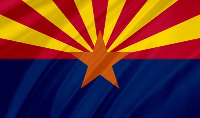 Papier Peint photo autocollant Arizona drapeau de l& 39 arizona