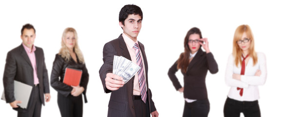 Obraz premium An attractive, business team