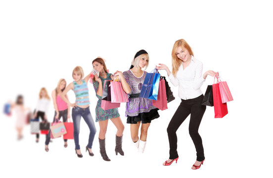 Shopping women group