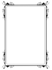 Vintage vignette silhouette, place for your text