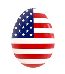 easter egg usa flag design