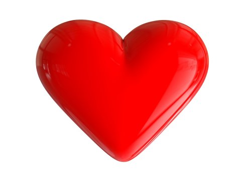 3D glossy heart