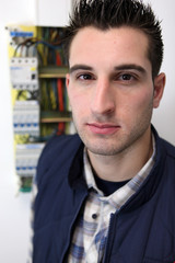 Portrait d'un électricien