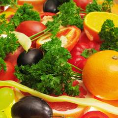 fresh fruits and vegetables