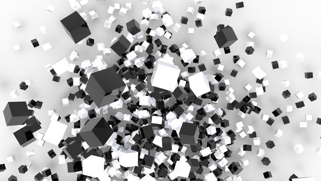 3d synthtetic chaos cubes