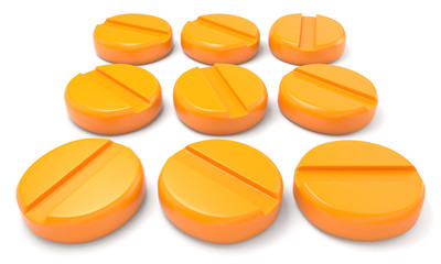 Orange tablets