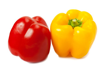 Yellow and red peppers