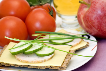 dietetic sandwich - tasty breakfast