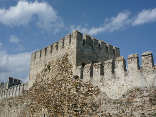 Castle walls and turrets at anamur in turkey © William Richardson