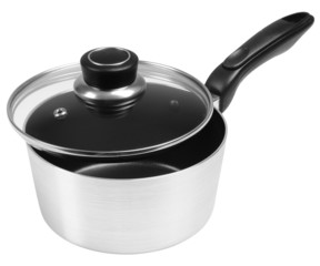 Saucepan. Isolated