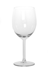 Verre à vin vide detouré