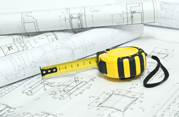 tape- measure and drawings