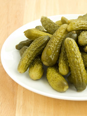 Canned gherkins