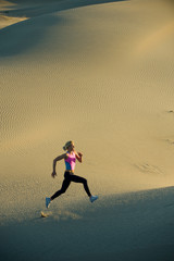 Runner on dunes