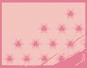 Vintage pink vector background card