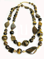 yellow and brown beads tiger eye