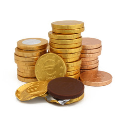 Pièces en chocolat