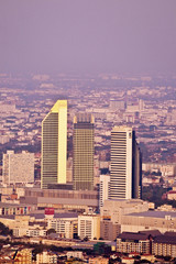 aerial view over Bangkok